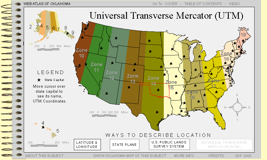 Utm Zones And Coordinates In The Usa 6484