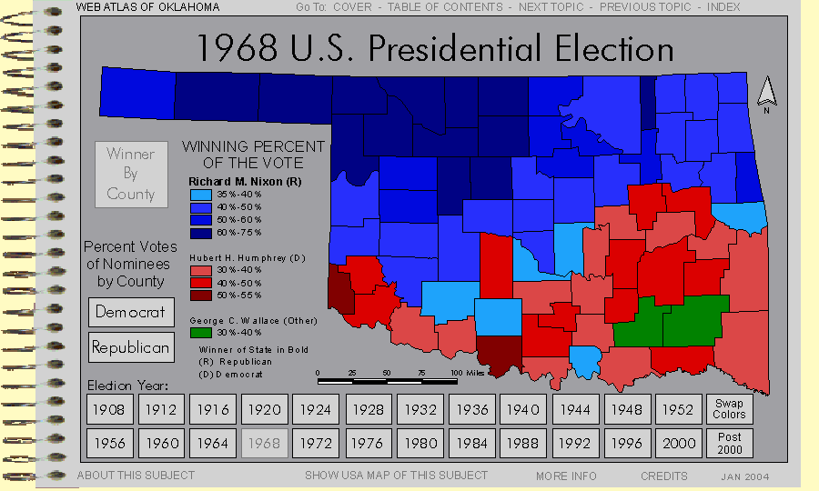 Presidential Elections In Oklahoma